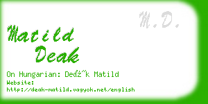 matild deak business card